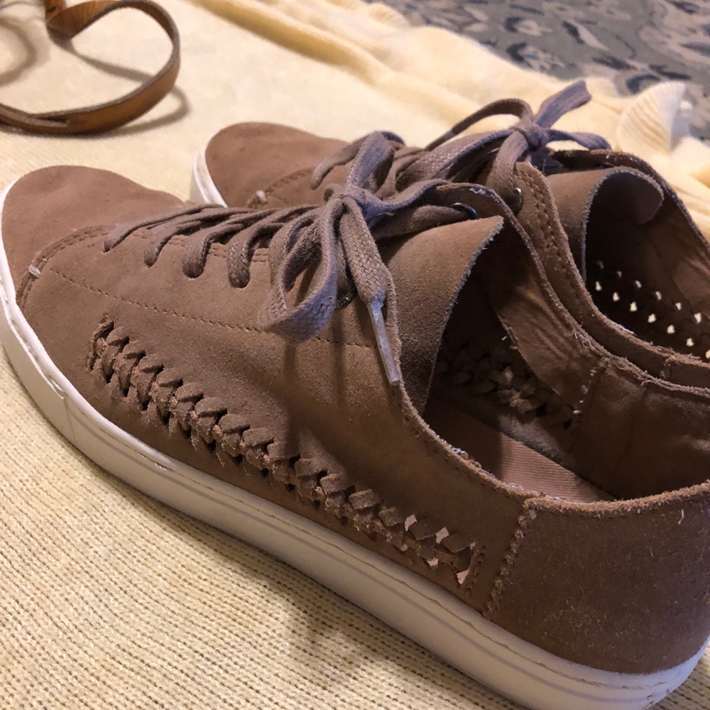 TOMS Brown Suede Sneakers